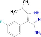 4-(3-fluorophenyl)-5-(propan-2-yl)-1H-pyrazol-3-amine