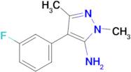 4-(3-Fluorophenyl)-1,3-dimethyl-1h-pyrazol-5-amine