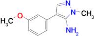 4-(3-Methoxyphenyl)-1-methyl-1h-pyrazol-5-amine