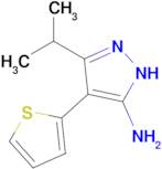 3-Isopropyl-4-(thiophen-2-yl)-1h-pyrazol-5-amine