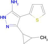 3-(2-Methylcyclopropyl)-4-(thiophen-2-yl)-1h-pyrazol-5-amine