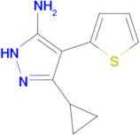 3-Cyclopropyl-4-(thiophen-2-yl)-1h-pyrazol-5-amine