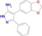 4-(Benzo[d][1,3]dioxol-5-yl)-3-phenyl-1h-pyrazol-5-amine