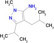 4-Isobutyl-3-isopropyl-1-methyl-1h-pyrazol-5-amine