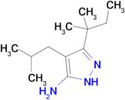 4-Isobutyl-3-(tert-pentyl)-1h-pyrazol-5-amine