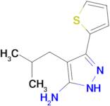 4-Isobutyl-3-(thiophen-2-yl)-1h-pyrazol-5-amine