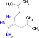 3,4-Diisobutyl-1h-pyrazol-5-amine