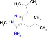 3,4-Diisobutyl-1-methyl-1h-pyrazol-5-amine