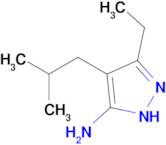 3-Ethyl-4-isobutyl-1h-pyrazol-5-amine