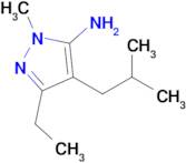 3-Ethyl-4-isobutyl-1-methyl-1h-pyrazol-5-amine