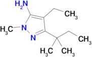 4-Ethyl-1-methyl-3-(tert-pentyl)-1h-pyrazol-5-amine