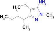 4-Ethyl-1-methyl-3-(pentan-2-yl)-1h-pyrazol-5-amine