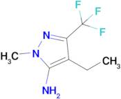 4-Ethyl-1-methyl-3-(trifluoromethyl)-1h-pyrazol-5-amine