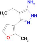 4-Ethyl-3-(2-methylfuran-3-yl)-1h-pyrazol-5-amine