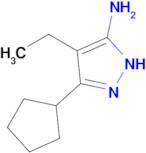 3-Cyclopentyl-4-ethyl-1h-pyrazol-5-amine