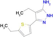 4-Ethyl-3-(5-ethylthiophen-2-yl)-1h-pyrazol-5-amine