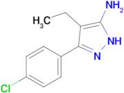 3-(4-Chlorophenyl)-4-ethyl-1h-pyrazol-5-amine