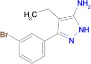 3-(3-Bromophenyl)-4-ethyl-1h-pyrazol-5-amine