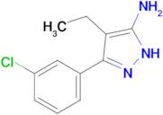 3-(3-Chlorophenyl)-4-ethyl-1h-pyrazol-5-amine