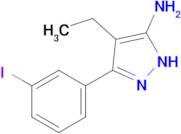 4-Ethyl-3-(3-iodophenyl)-1h-pyrazol-5-amine