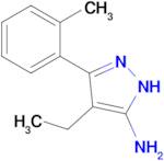 4-Ethyl-3-(o-tolyl)-1h-pyrazol-5-amine