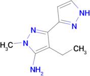 4-ethyl-1-methyl-1H,1'H-[3,3'-bipyrazol]-5-amine