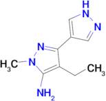 4-Ethyl-1-methyl-1h,1'h-[3,4'-bipyrazol]-5-amine