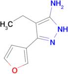 4-Ethyl-3-(furan-3-yl)-1h-pyrazol-5-amine