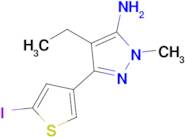 4-Ethyl-3-(5-iodothiophen-3-yl)-1-methyl-1h-pyrazol-5-amine