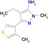 4-Ethyl-1-methyl-3-(4-methylthiophen-3-yl)-1h-pyrazol-5-amine