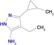 4-Ethyl-3-(2-methylcyclopropyl)-1h-pyrazol-5-amine