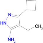 3-Cyclobutyl-4-ethyl-1h-pyrazol-5-amine