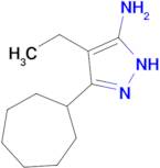 3-Cycloheptyl-4-ethyl-1h-pyrazol-5-amine