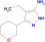 4-Ethyl-3-(tetrahydro-2h-pyran-3-yl)-1h-pyrazol-5-amine