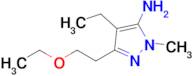 3-(2-Ethoxyethyl)-4-ethyl-1-methyl-1h-pyrazol-5-amine