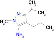 3-Isopropyl-1-methyl-4-propyl-1h-pyrazol-5-amine