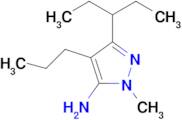 1-Methyl-3-(pentan-3-yl)-4-propyl-1h-pyrazol-5-amine