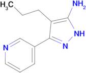 4-Propyl-3-(pyridin-3-yl)-1h-pyrazol-5-amine