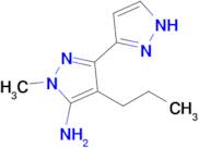 1-methyl-4-propyl-1H,1'H-[3,3'-bipyrazol]-5-amine