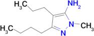 3-Butyl-1-methyl-4-propyl-1h-pyrazol-5-amine