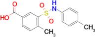 4-Methyl-3-[(4-methylphenyl)sulfamoyl]benzoic acid