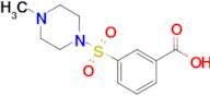 3-[(4-methylpiperazin-1-yl)sulfonyl]benzoic acid