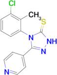 4-(3-chloro-2-methylphenyl)-3-(pyridin-4-yl)-4,5-dihydro-1H-1,2,4-triazole-5-thione