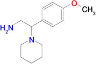 2-(4-Methoxyphenyl)-2-(piperidin-1-yl)ethanamine