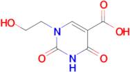 1-(2-Hydroxyethyl)-2,4-dioxo-1,2,3,4-tetrahydropyrimidine-5-carboxylic acid