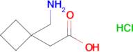 2-[1-(aminomethyl)cyclobutyl]acetic acid hydrochloride