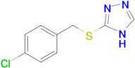 3-{[(4-chlorophenyl)methyl]sulfanyl}-4H-1,2,4-triazole