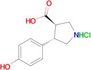 Rac-(3r,4s)-4-(4-hydroxyphenyl)pyrrolidine-3-carboxylic acid hydrochloride