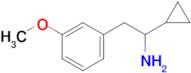 1-Cyclopropyl-2-(3-methoxyphenyl)ethanamine