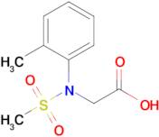 2-[N-(2-methylphenyl)methanesulfonamido]acetic acid